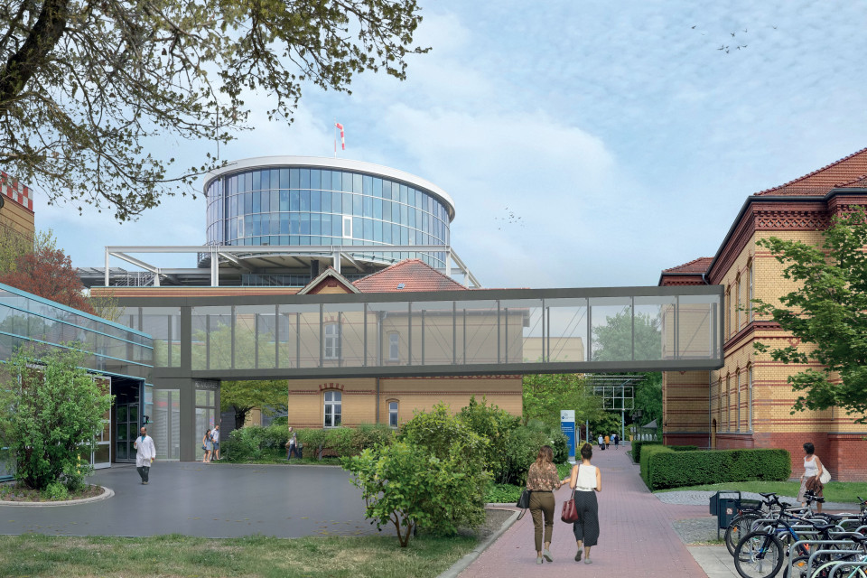 Verbinderungsbrücke am Unfallkrankenhaus