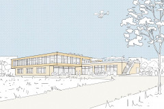 [Bild: Neubau Pflegeschule am UKB]